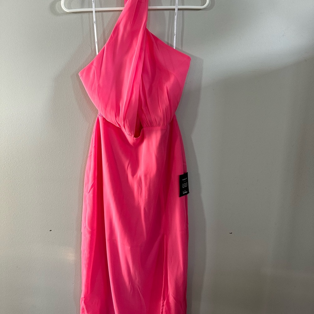 Lulu's Pink Midi Dress